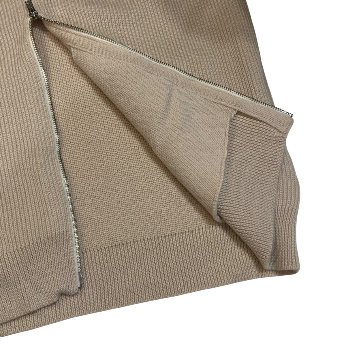 Wool Low Gauge Zipup Vestニットベスト243-91201