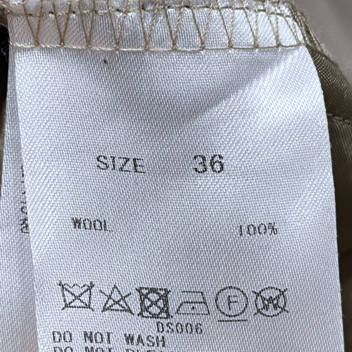 GALERIE VIE 20SS イージーパンツ COMPACT WOOL SEMI-WIDE PANTS コンパクトウール セミワイドパンツ ワイドパンツ 23-04-01-04003 古着・中古-4枚目のアイテム画像