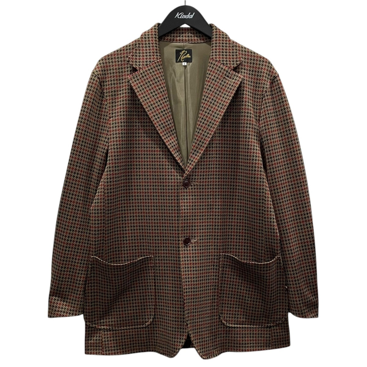 20AW ハウンドトゥースチェック柄ジャケット 2B Jacket - Poly Jq 2ボタンジャケット ポリジャガード HM238