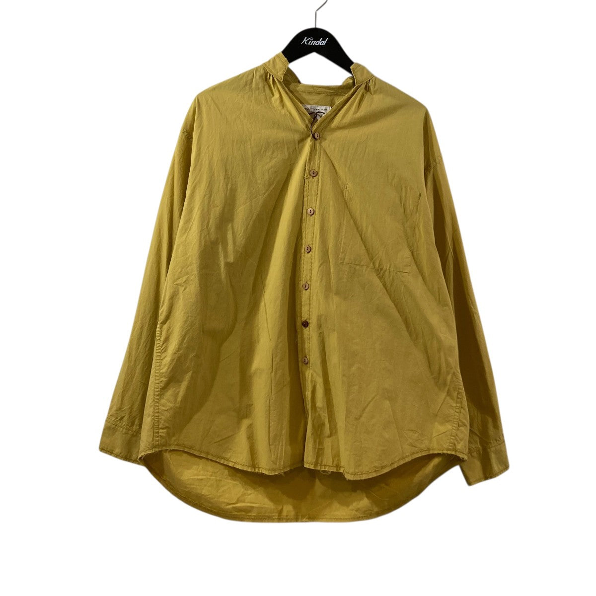 blackbird blackbird CUT OFF SHIRT バンドカラーシャツ B-006-S01A 古着・中古-1枚目のアイテム画像