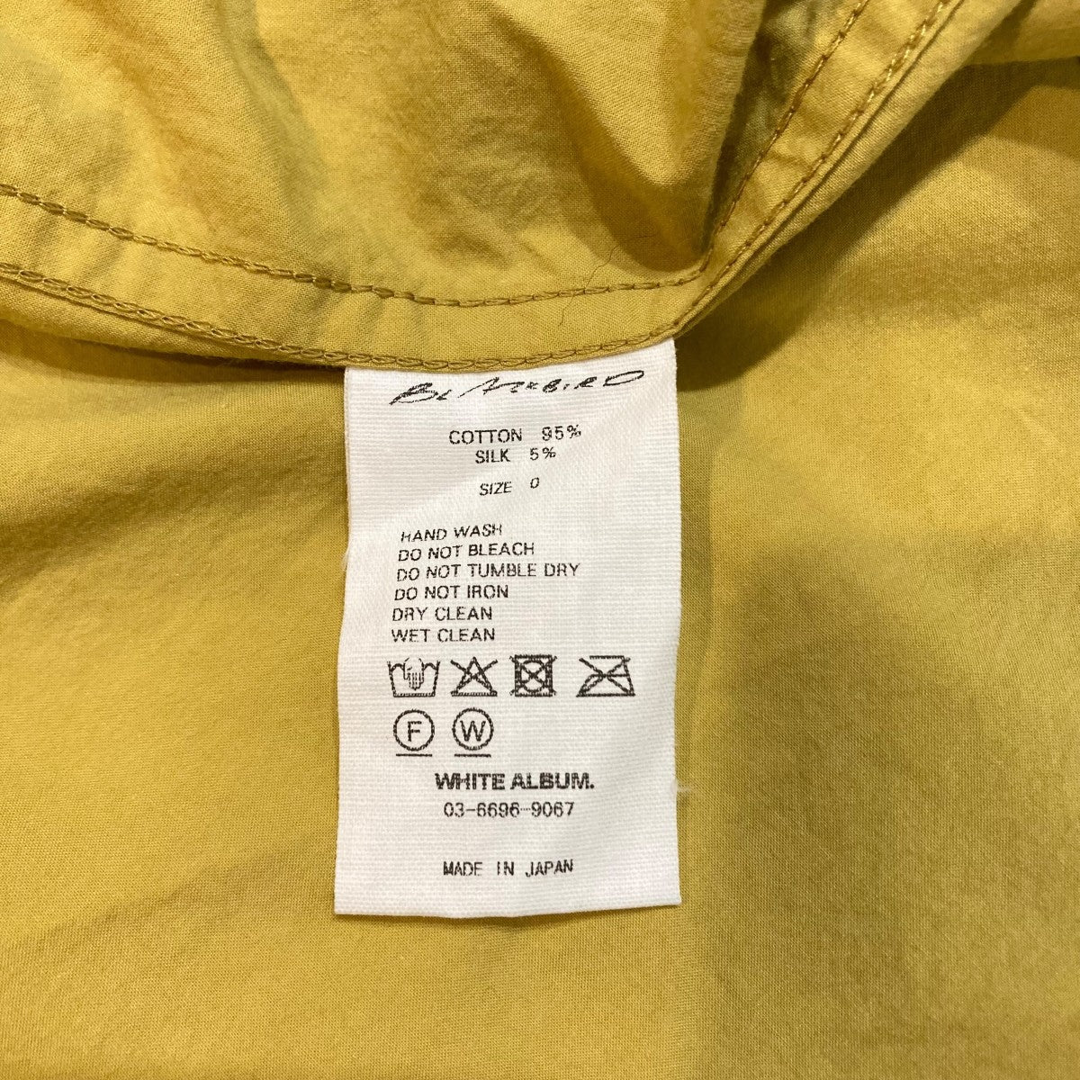 blackbird blackbird CUT OFF SHIRT バンドカラーシャツ B-006-S01A 古着・中古-10枚目のアイテム画像