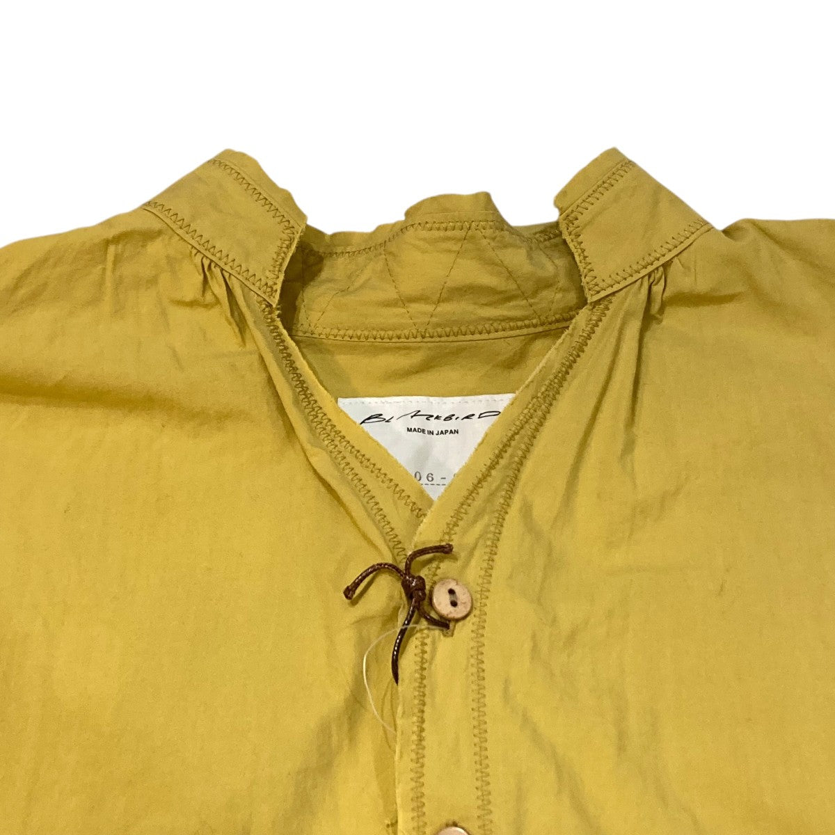 blackbird blackbird CUT OFF SHIRT バンドカラーシャツ B-006-S01A 古着・中古-3枚目のアイテム画像