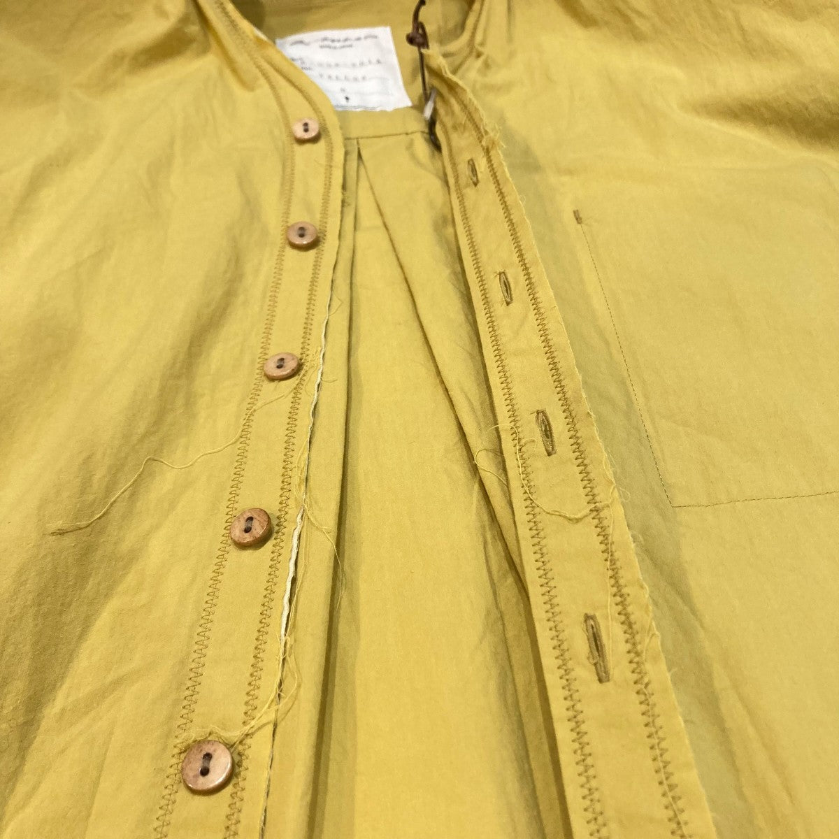 blackbird blackbird CUT OFF SHIRT バンドカラーシャツ B-006-S01A 古着・中古-7枚目のアイテム画像