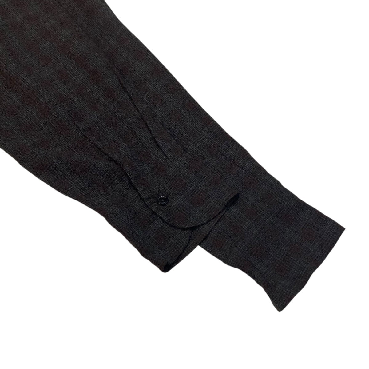 MAATEE＆SONS OP COLLLAR SHIRTS RAYON強撚 BRCHECK長袖シャツ チェック チェックシャツ MT5303-0604A 古着・中古-4枚目のアイテム画像