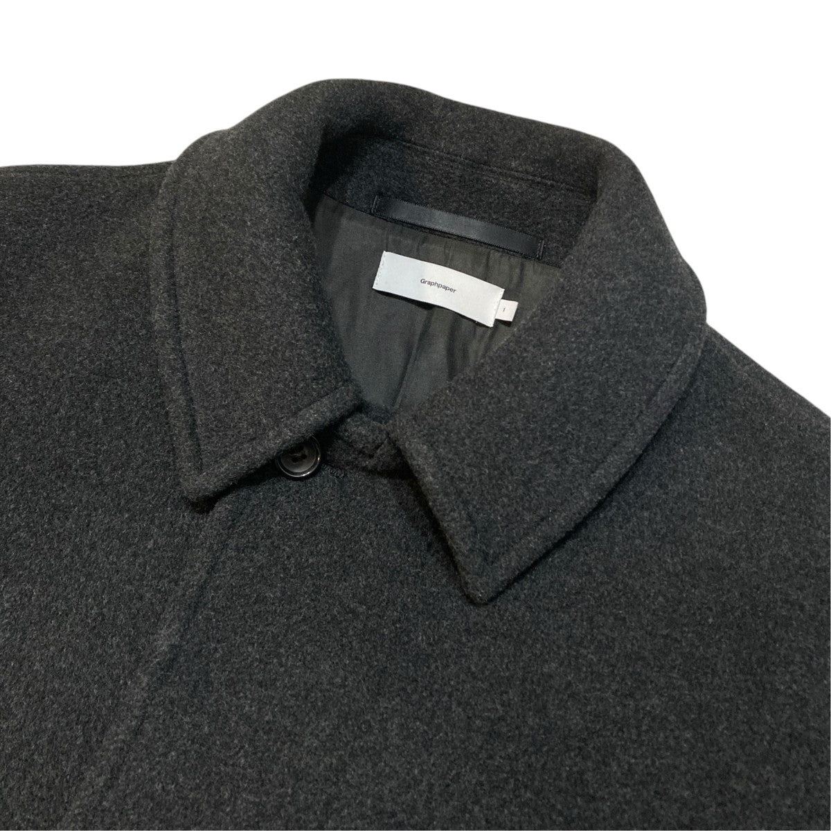 Graphpaper Wool Cashmere Melton CoatロングコートGM203-10025B 古着・中古-3枚目のアイテム画像