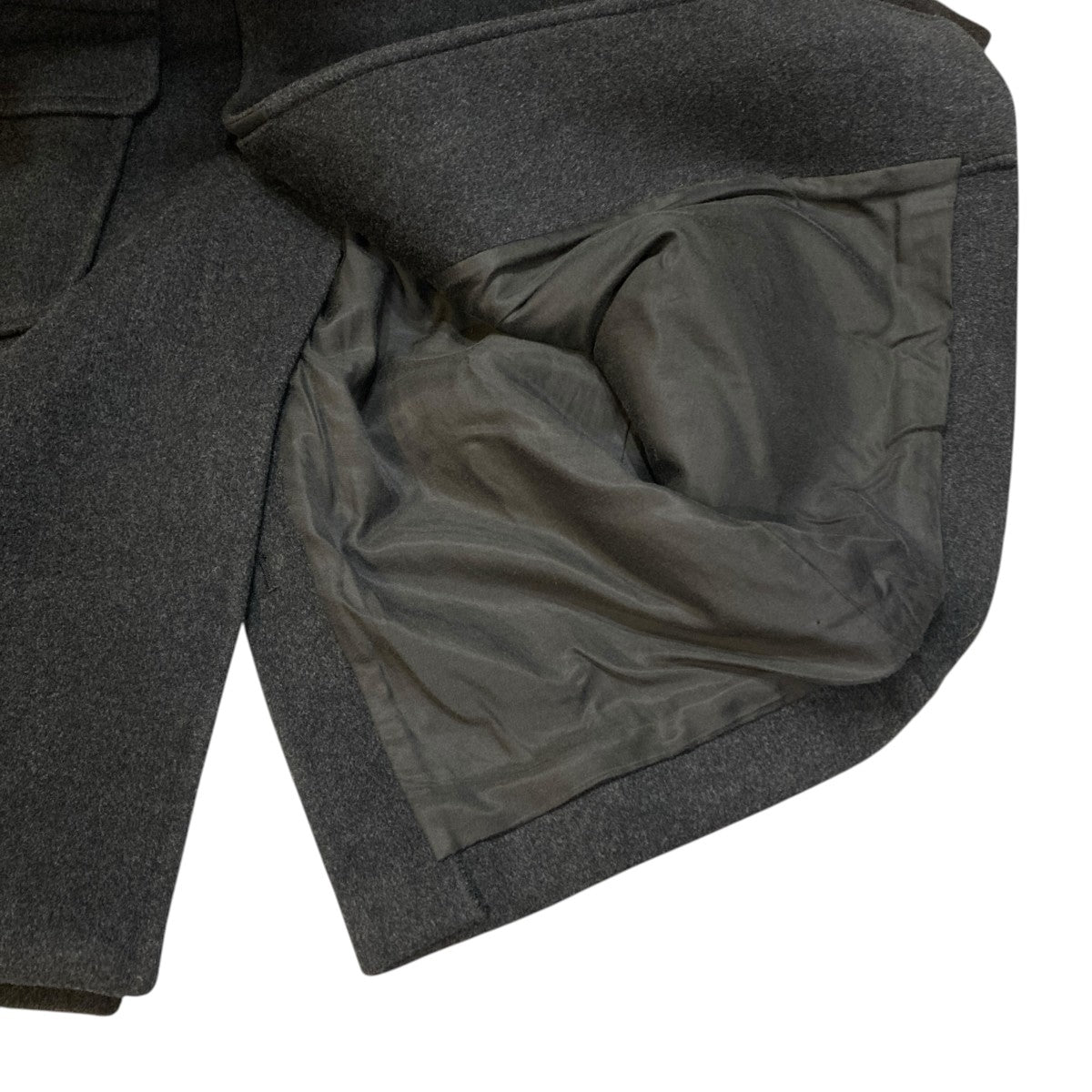 Graphpaper Wool Cashmere Melton CoatロングコートGM203-10025B 古着・中古-5枚目のアイテム画像