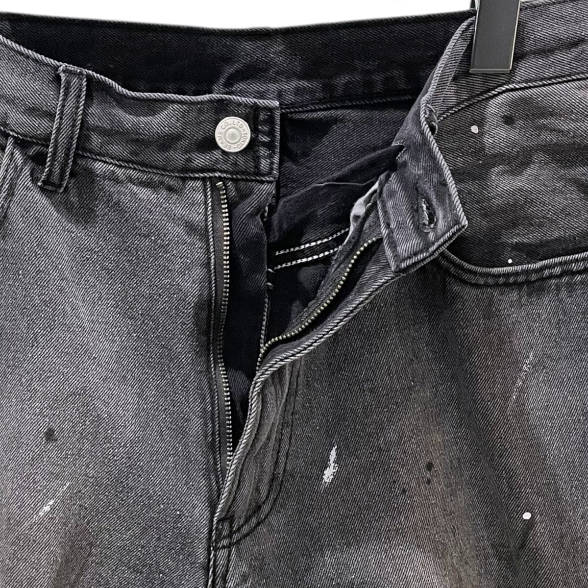 BEAMS 7分丈ペンキ加工デニムパンツ Wide Paint Denim Three Quarters Pants ワイド ペイント デニム スリー クォーターズ パンツ 11-21-1641-791 古着・中古-3枚目のアイテム画像