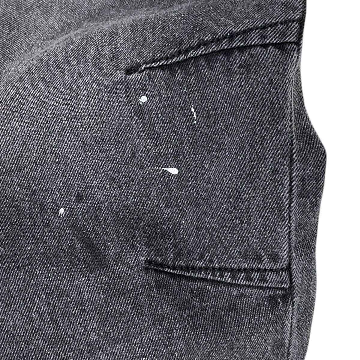 BEAMS 7分丈ペンキ加工デニムパンツ Wide Paint Denim Three Quarters Pants ワイド ペイント デニム スリー クォーターズ パンツ 11-21-1641-791 古着・中古-4枚目のアイテム画像