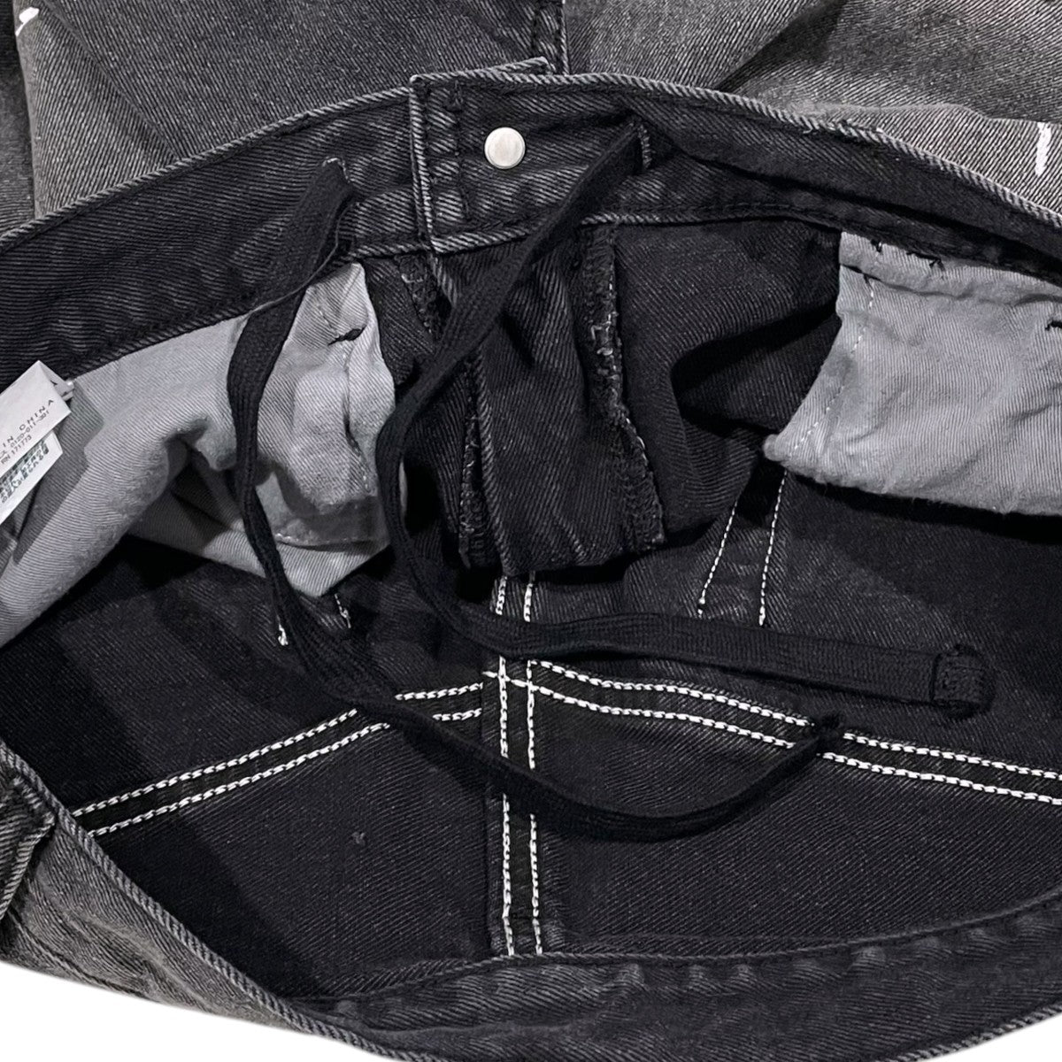 BEAMS 7分丈ペンキ加工デニムパンツ Wide Paint Denim Three Quarters Pants ワイド ペイント デニム スリー クォーターズ パンツ 11-21-1641-791 古着・中古-5枚目のアイテム画像