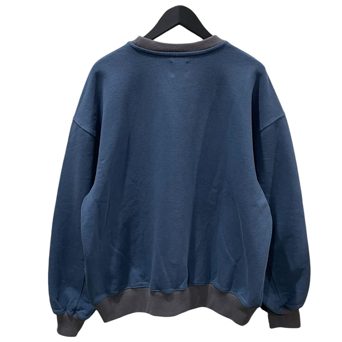 NEW BALANCE×BEAMS 26SS ガーメントウォッシュ加工スウェットトレーナー Made in U．S．A． Washed Crew メイド イン U．S．A． ウォッシュド クルー MT6119VY 古着・中古-2枚目のアイテム画像