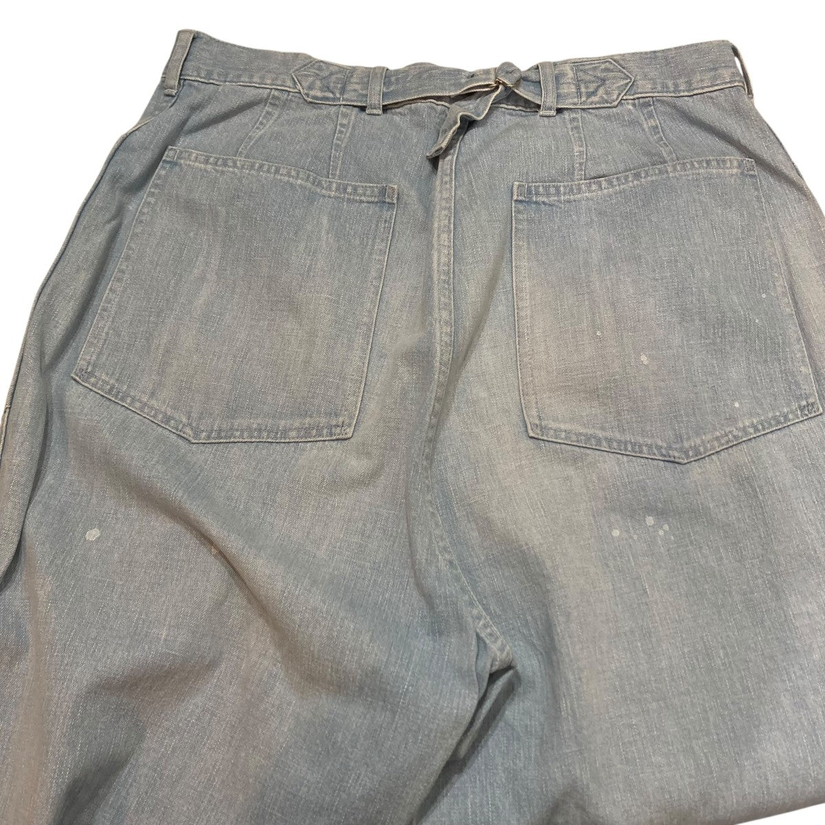 MAATEE＆SONS MILITARY DENIM BLEACH デニムパンツ MT4103-0212C 古着・中古-6枚目のアイテム画像