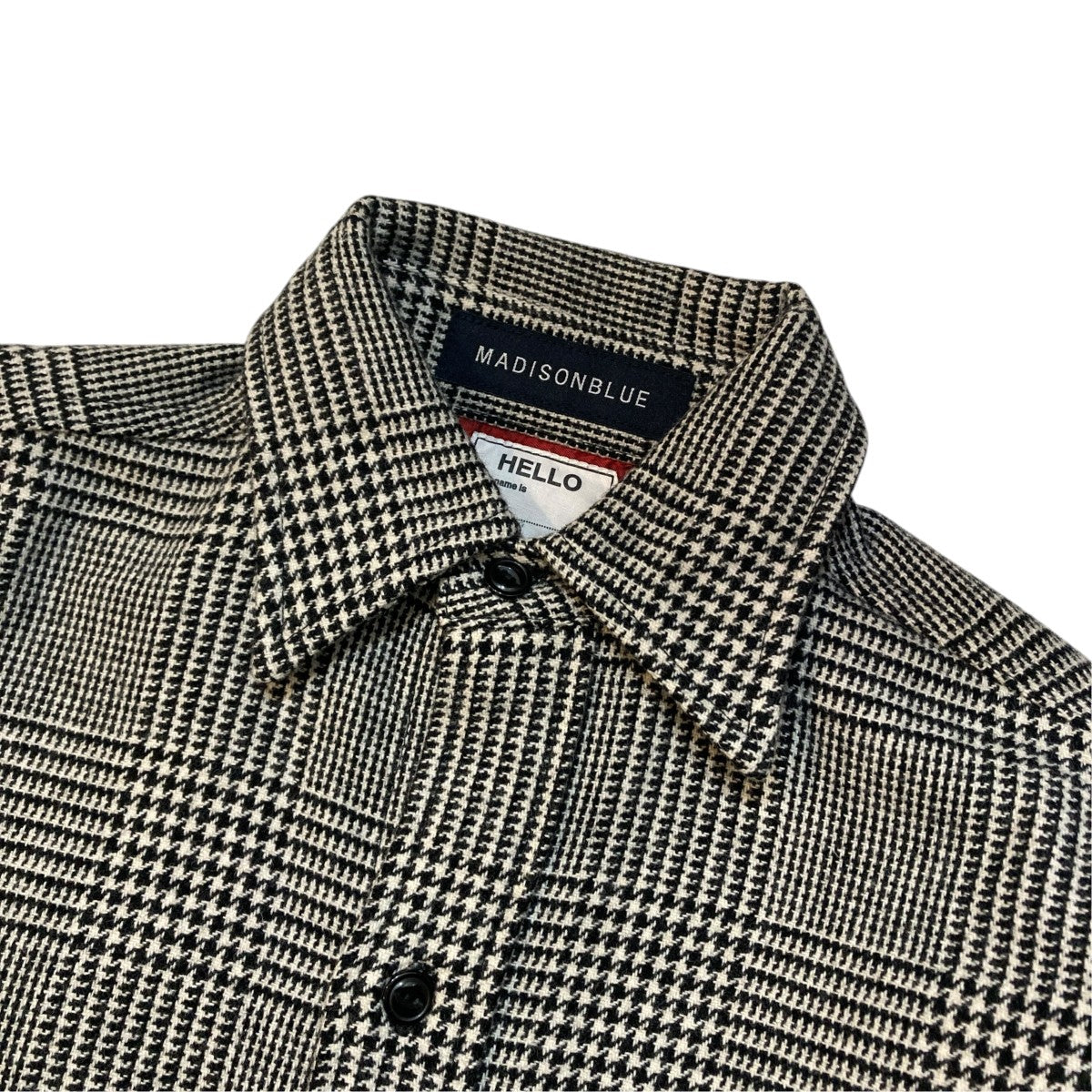 MADISON BLUE CPO WOOL GRENCHECKチェックチェックシャツジャケットMB184-5029 古着・中古-3枚目のアイテム画像