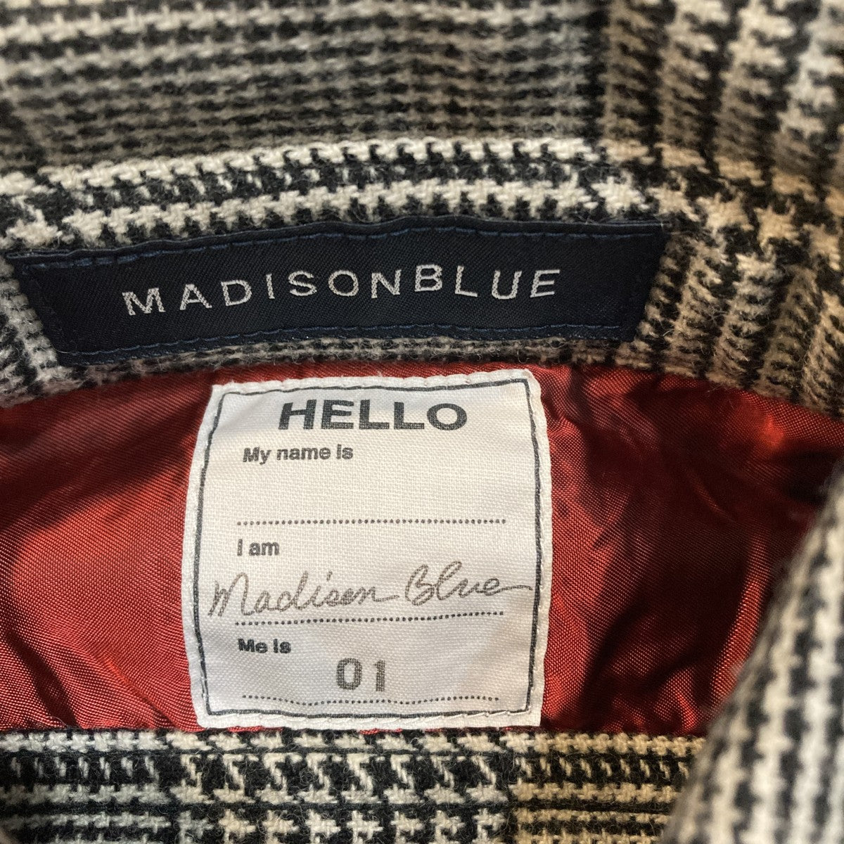MADISON BLUE CPO WOOL GRENCHECKチェックチェックシャツジャケットMB184-5029 古着・中古-5枚目のアイテム画像