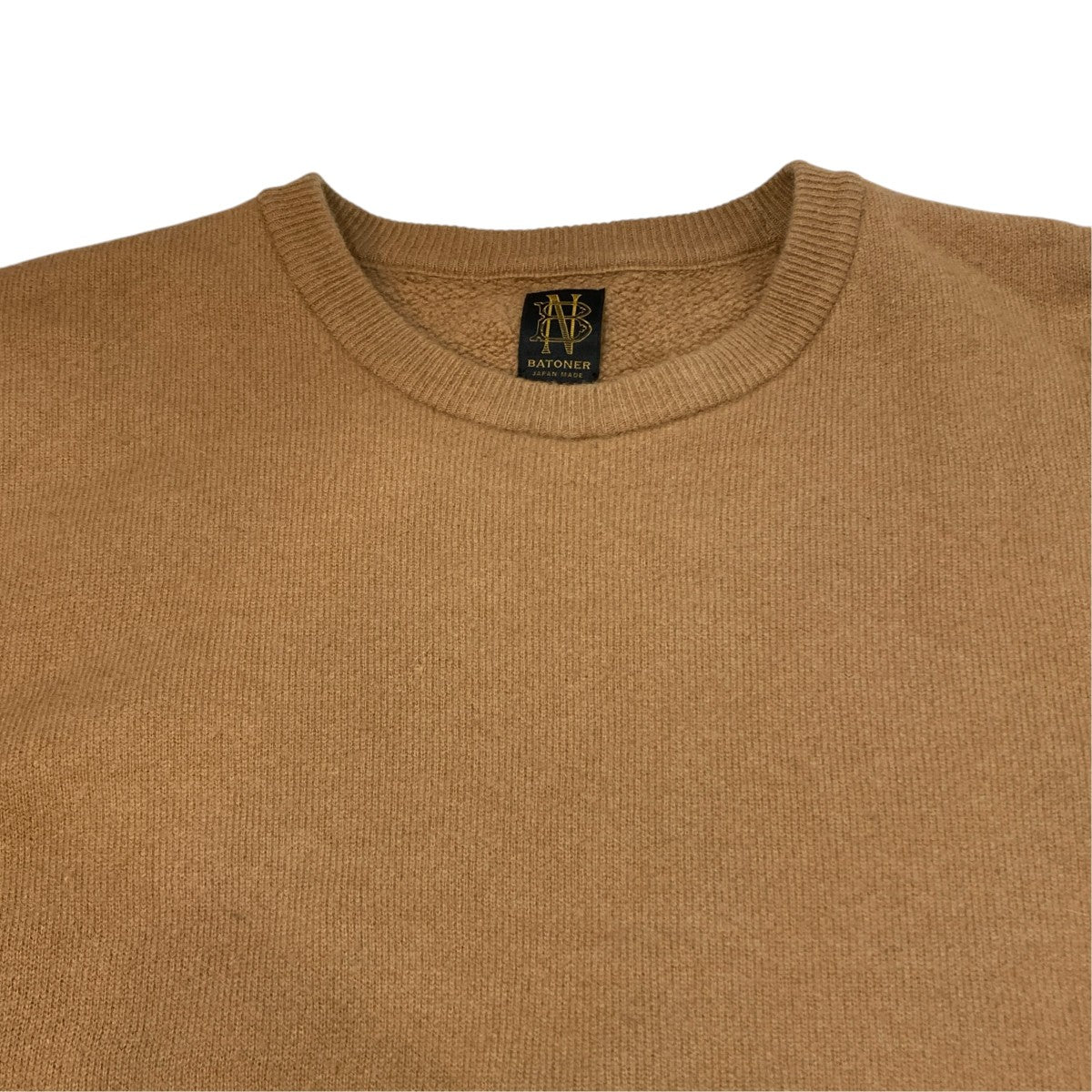 BATONER FLEECE WOOL BACKLOOP CREW NECKニットBN-22FM-043 古着・中古-3枚目のアイテム画像