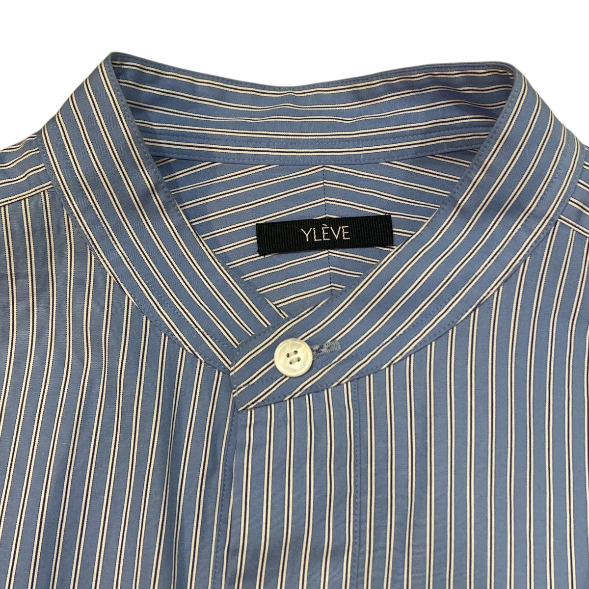 YLEVE ストライプバンドカラーシャツ168-0250301 古着・中古-3枚目のアイテム画像