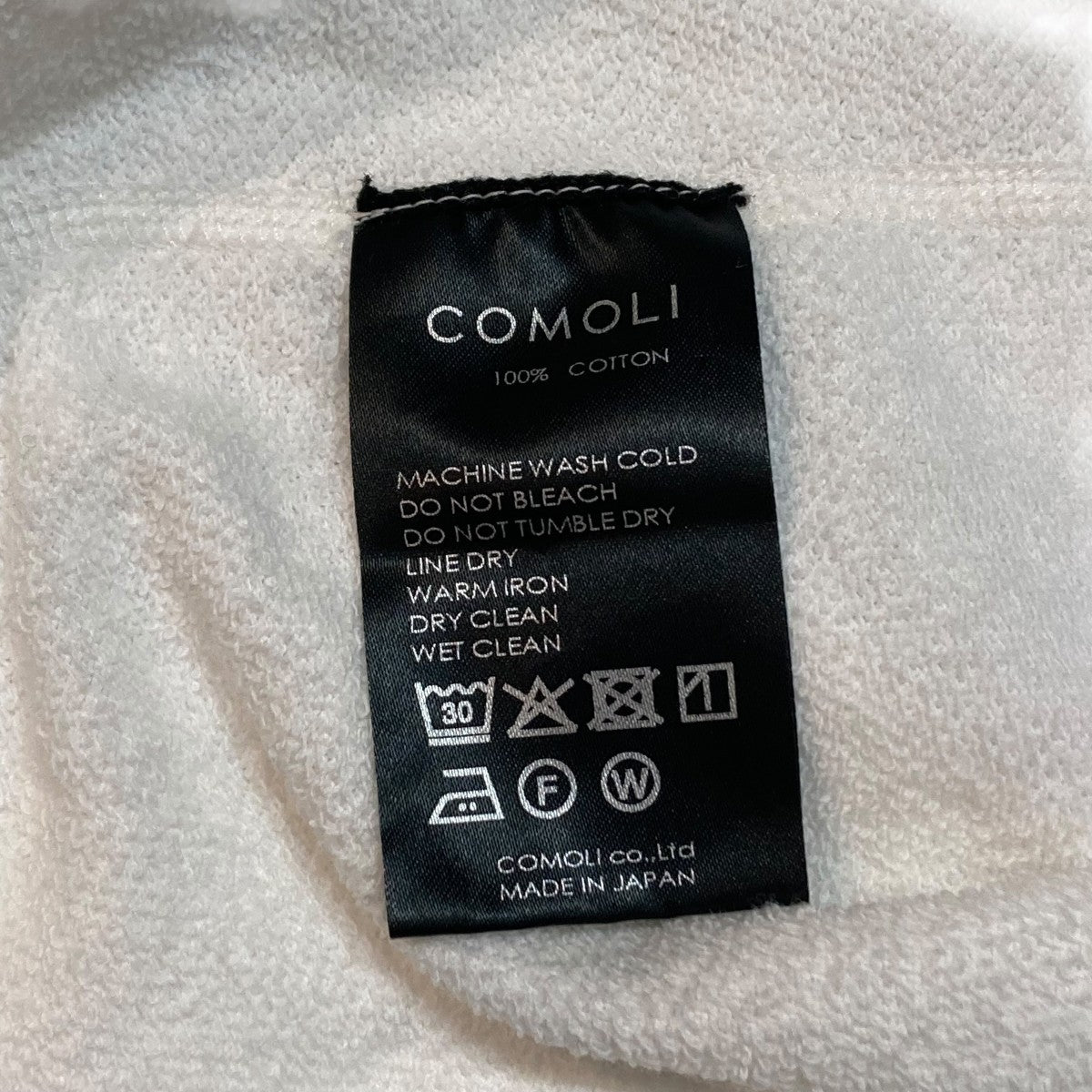 COMOLI LWコットン裏毛 ジップパーカジップパーカーD01-05016 古着・中古-8枚目のアイテム画像