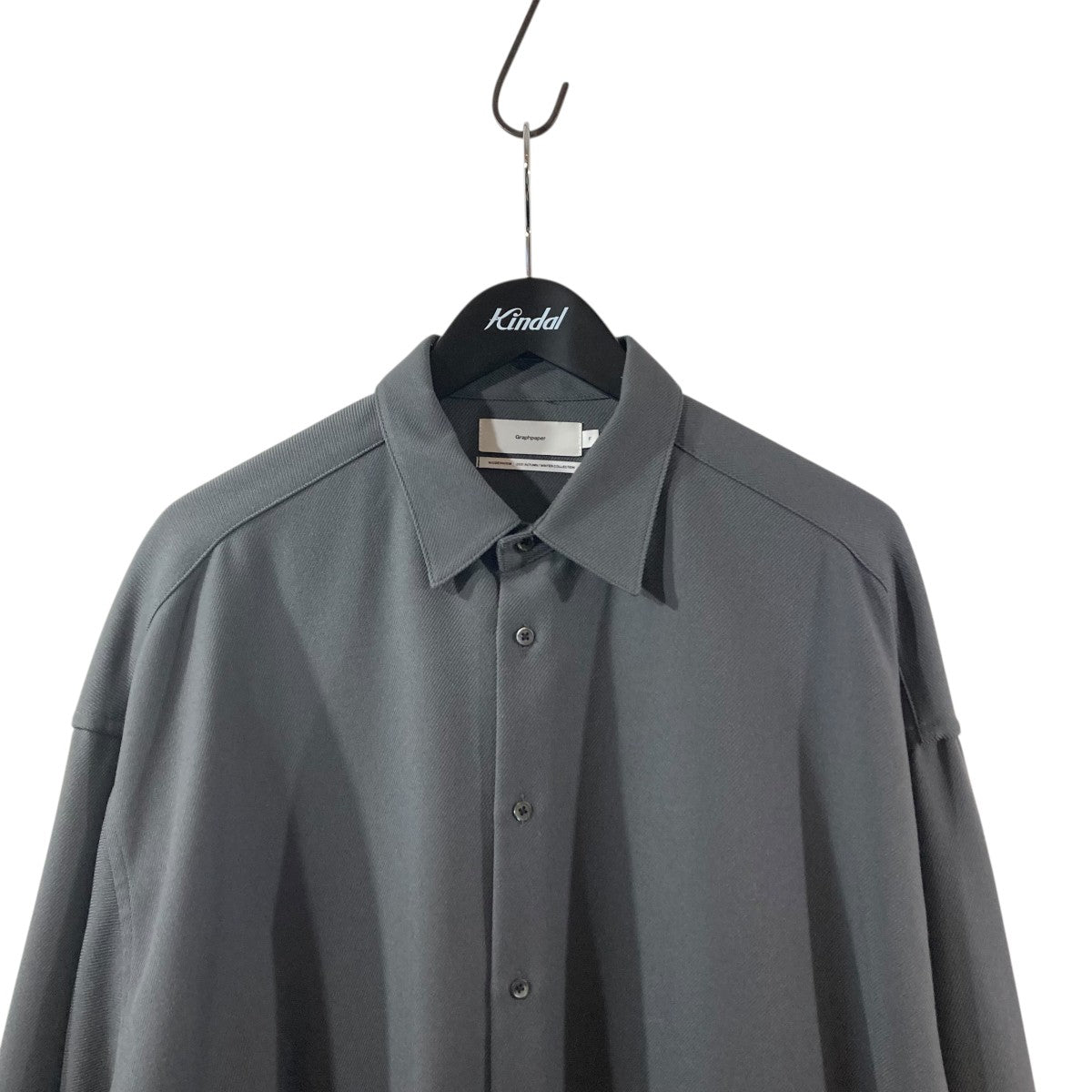 Graphpaper(グラフペーパー) Stretch Kersey Oversized Shirt長袖