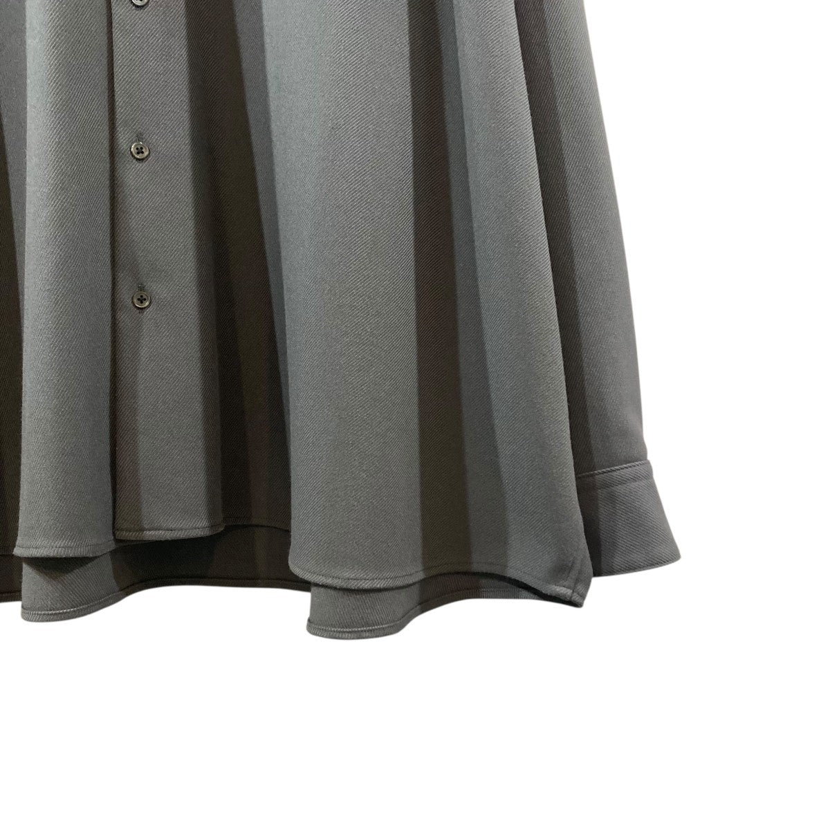 Graphpaper グレー 長袖シャツ F Graphpaper(グラフペーパー) Stretch Kersey Oversized Shirt長袖
