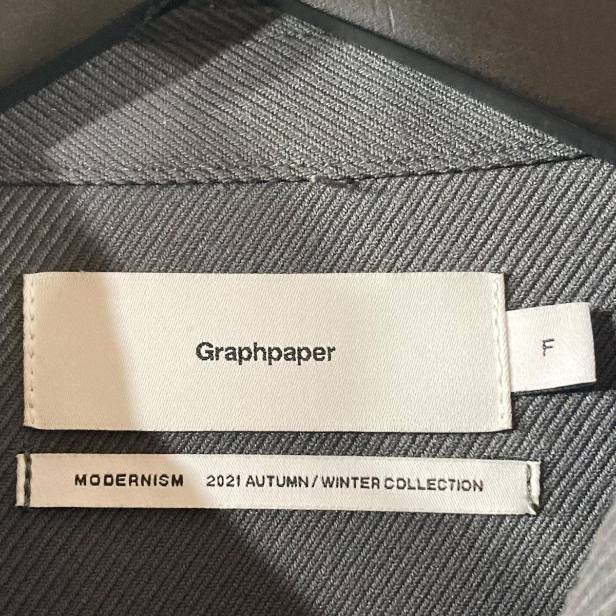 Graphpaper(グラフペーパー) Stretch Kersey Oversized Shirt長袖