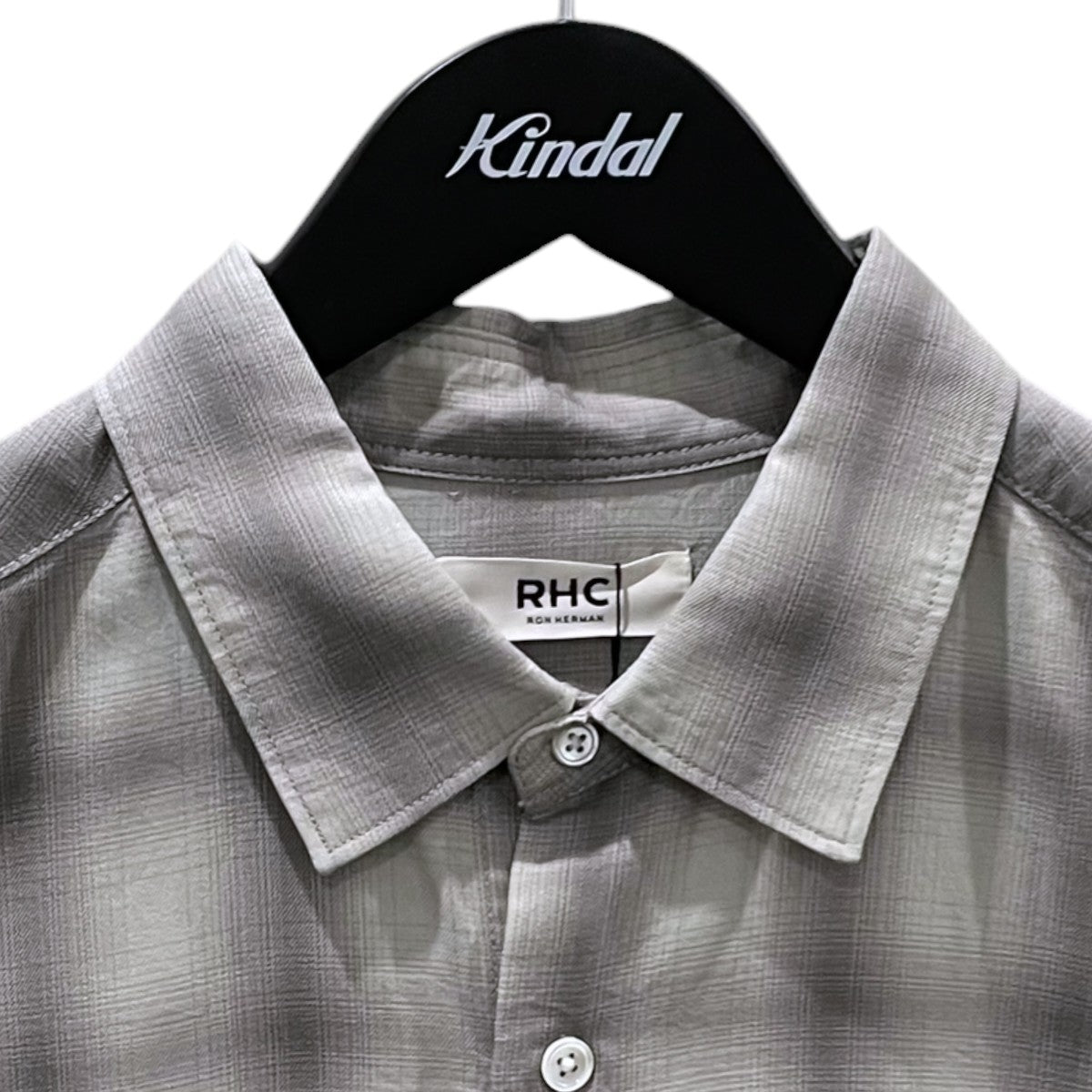 RHC Ron Herman 26SS オンブレチェック柄半袖シャツ Tencel Ombre Check S／S Shirt テンセル オンブレチェック ショートスリーブシャツ 4320700223 古着・中古-3枚目のアイテム画像