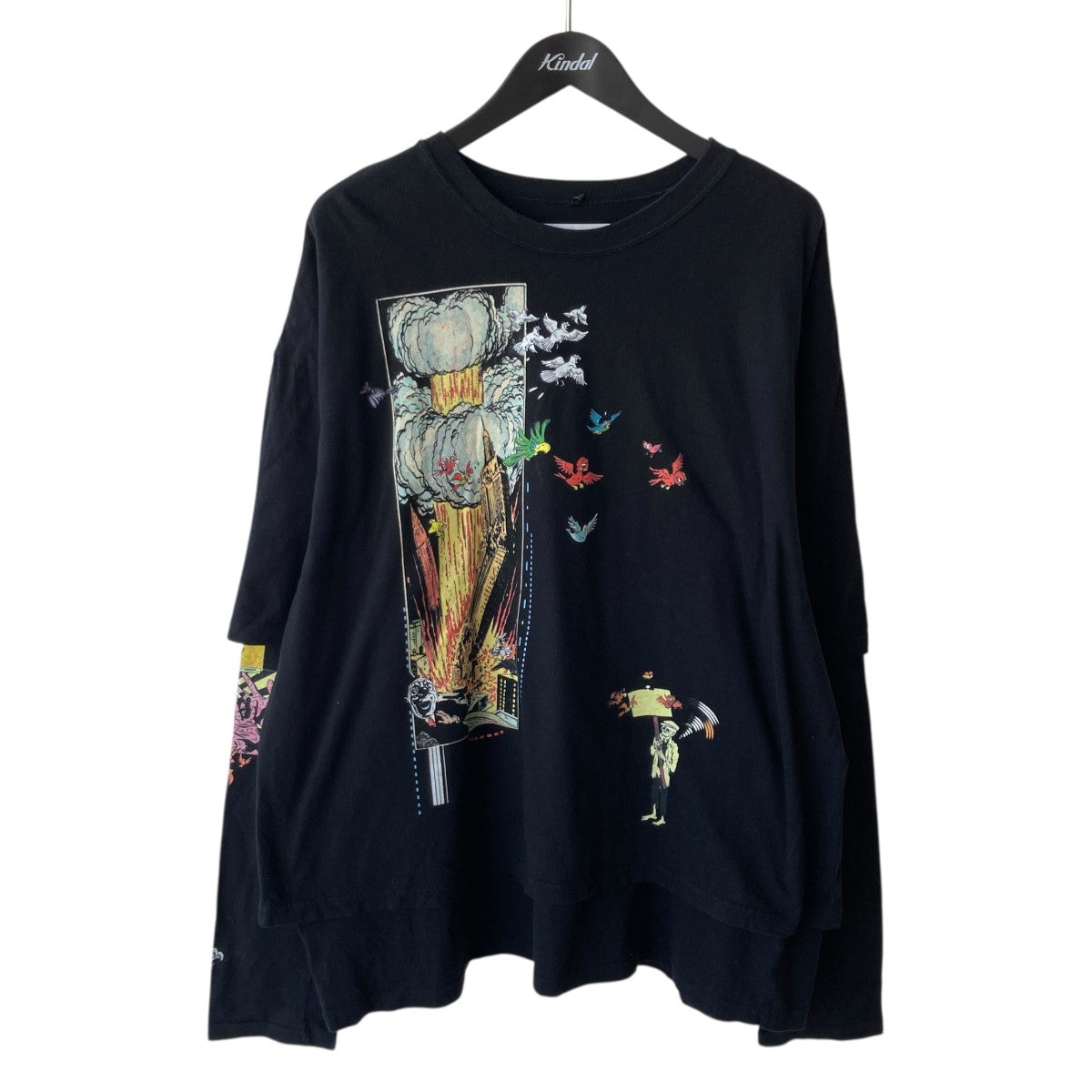 KIDILL BOOM! LONG SLEEVE DOUBLE長袖TシャツKL253-B 古着・中古-1枚目のアイテム画像