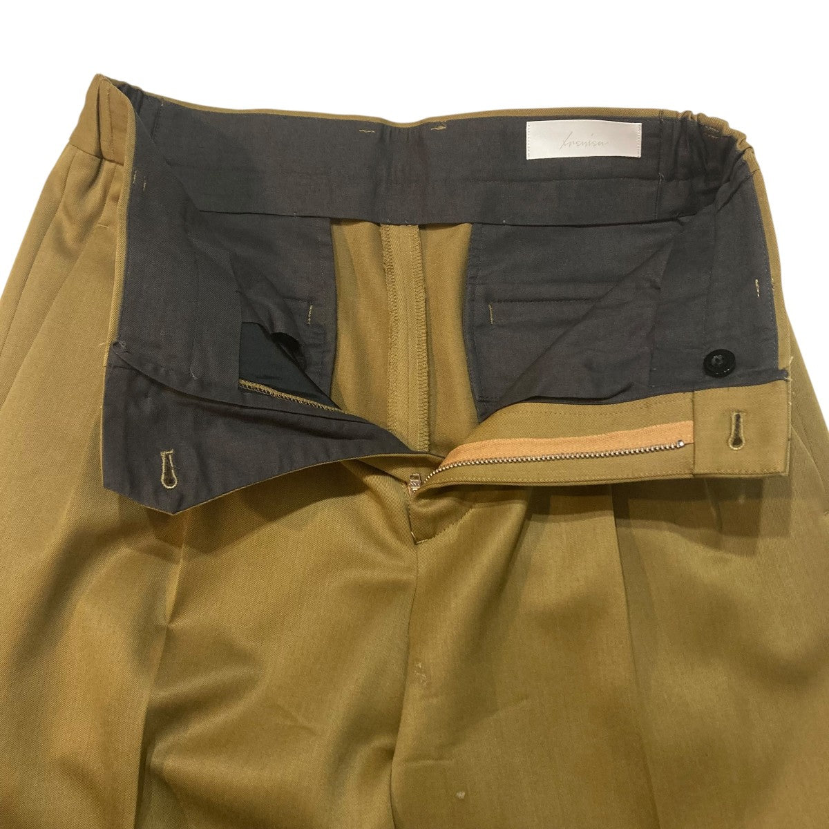 TWO TUCKS WIDE PANTSスラックスIH-23FW-P018-ND6