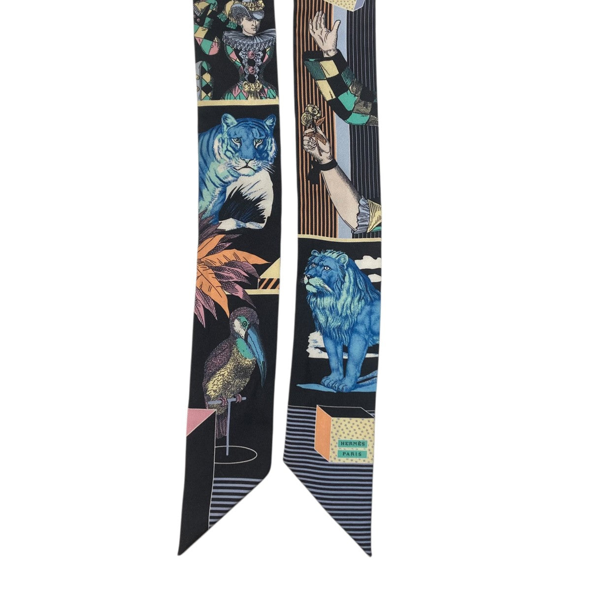 HERMES TWILLY Grand Theatre Nouveauスカーフ 古着・中古-3枚目のアイテム画像