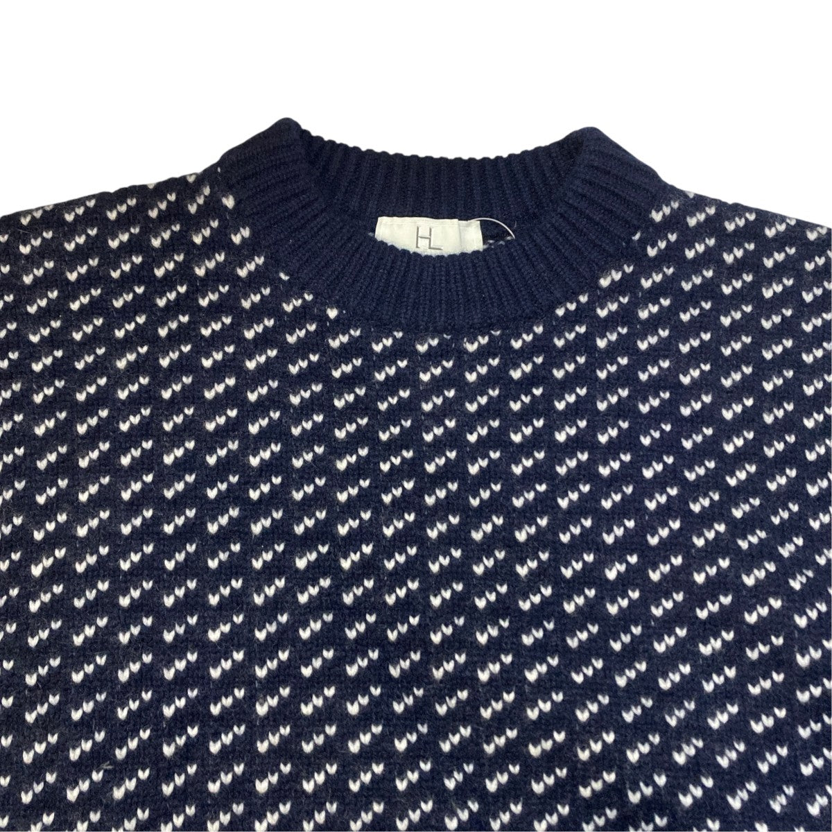 Cashmere Norweigjan Sweaterバーズアイニット22-080-HL-8250-3