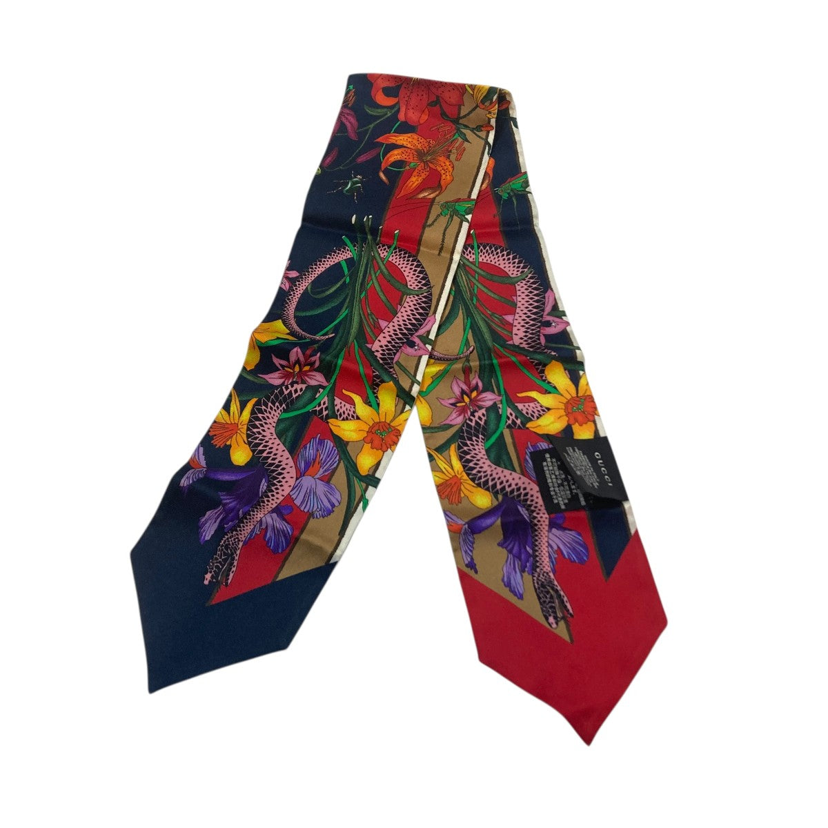 GUCCI 花柄スカーフ 古着・中古-1枚目のアイテム画像