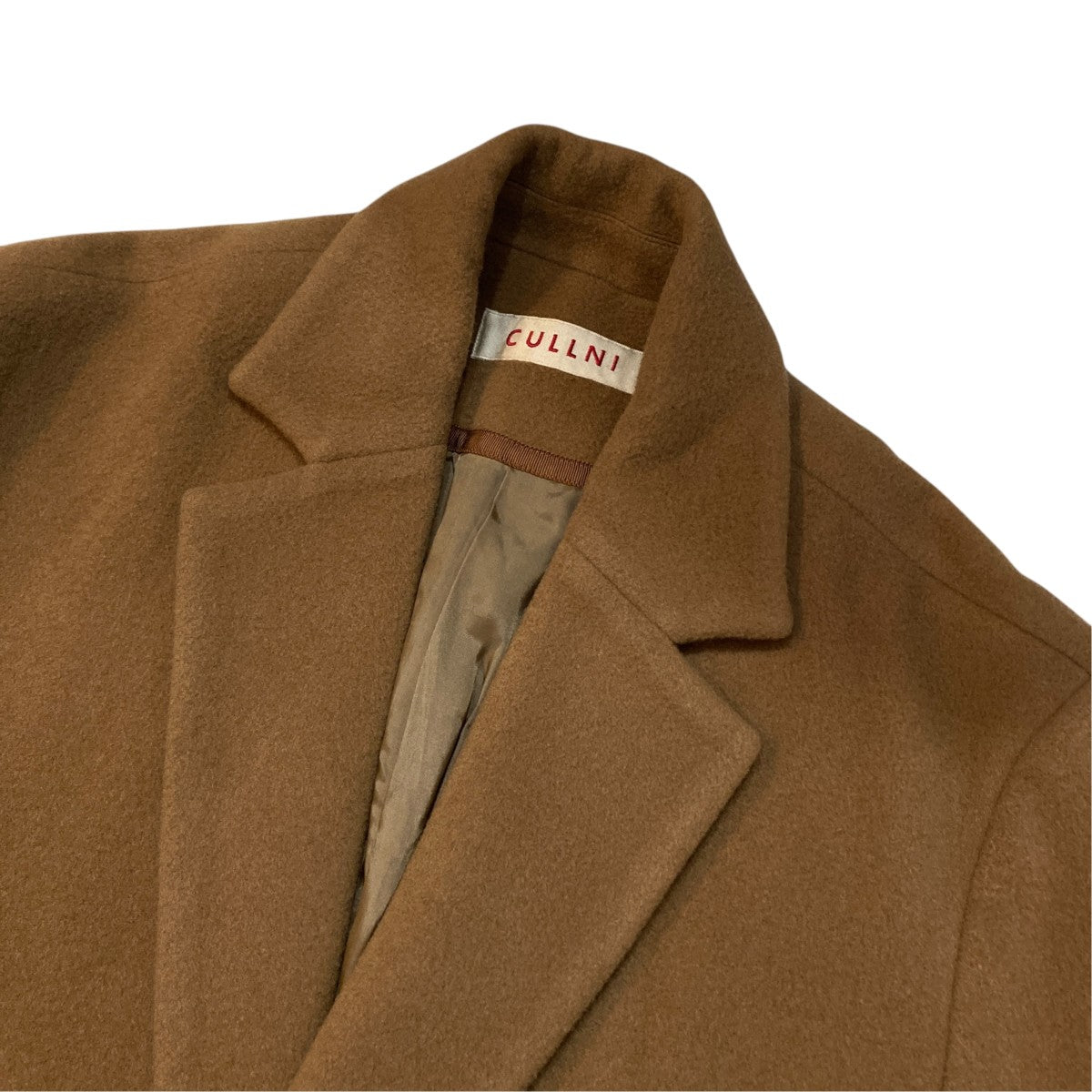 【のらさま専用】CULLNI ベージュ チェスターコート CULLNI(クルニ) チェスターコート20-AW-040 20-AW-040 ブラウン