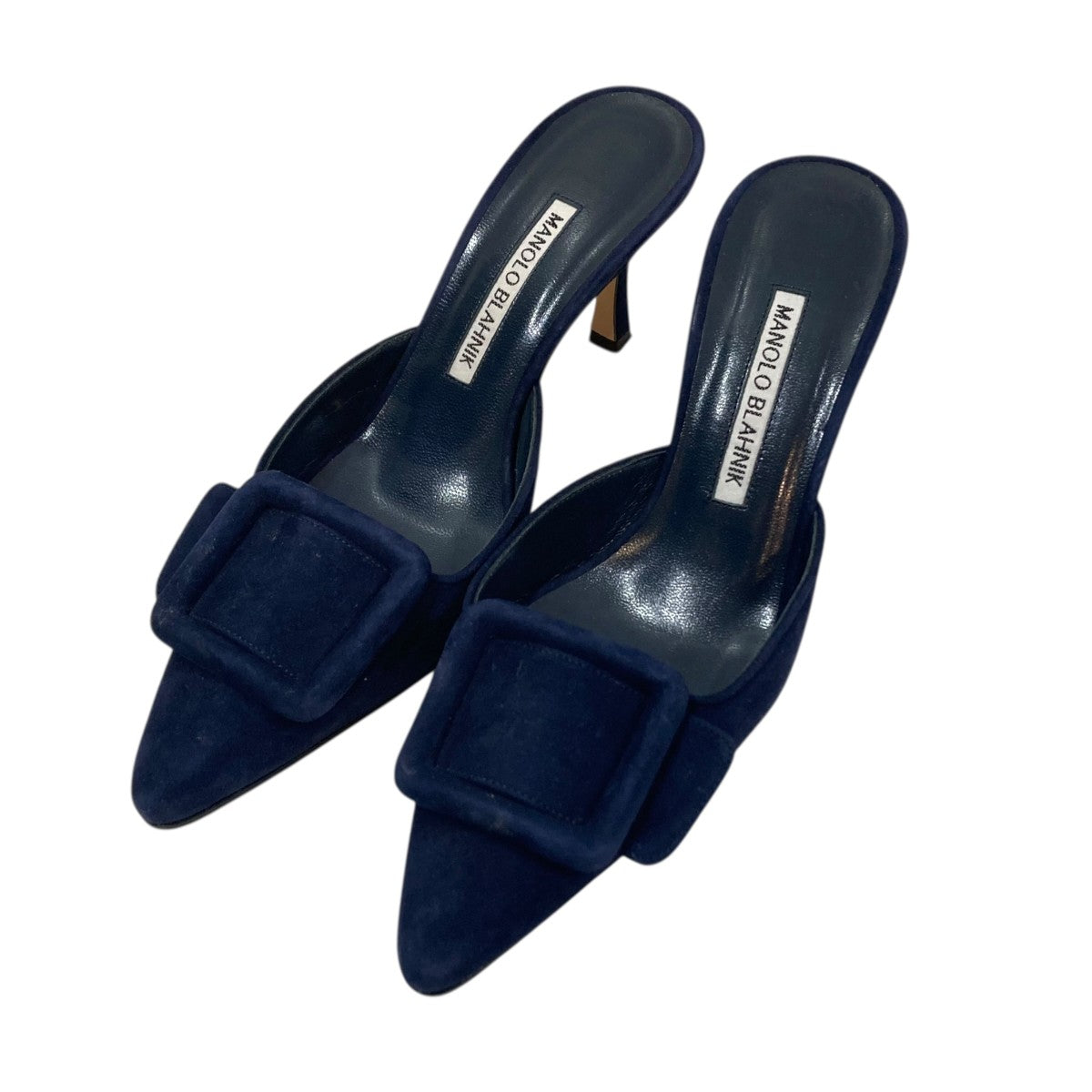 Manolo Blahnik(マノロブラニク) ピンヒールパンプス ネイビー サイズ