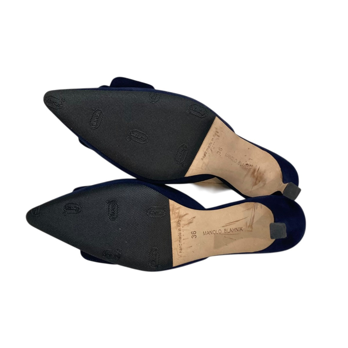 Manolo Blahnik(マノロブラニク) ピンヒールパンプス ネイビー サイズ