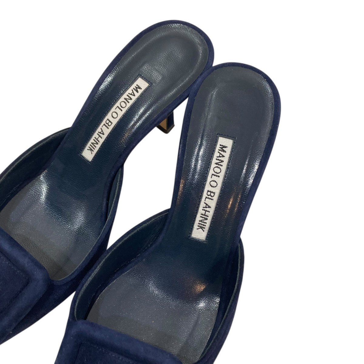 Manolo Blahnik(マノロブラニク) ピンヒールパンプス ネイビー サイズ