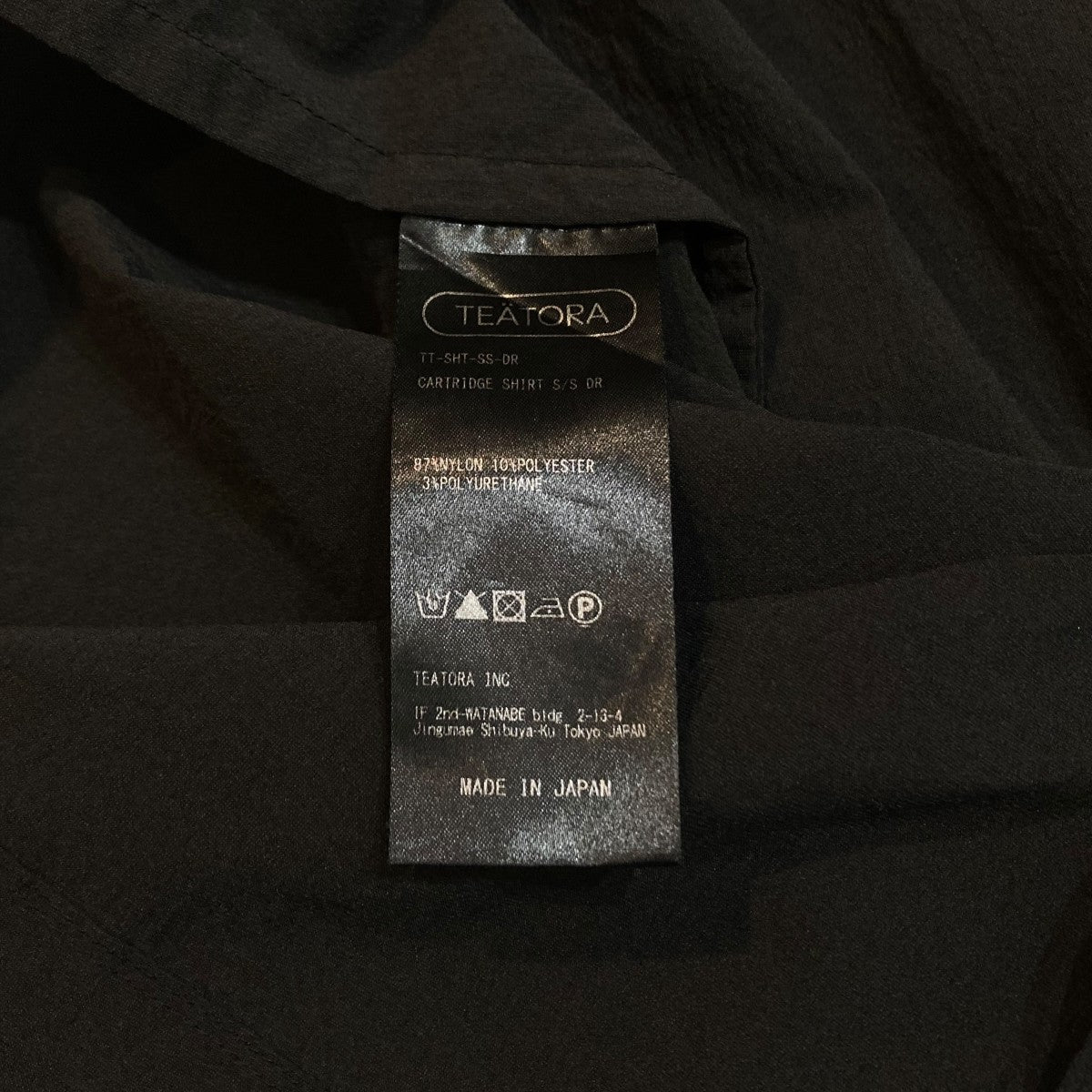 CARTRIDGE SHIRT S S - DR半袖シャツTT-SHT-SS-DR