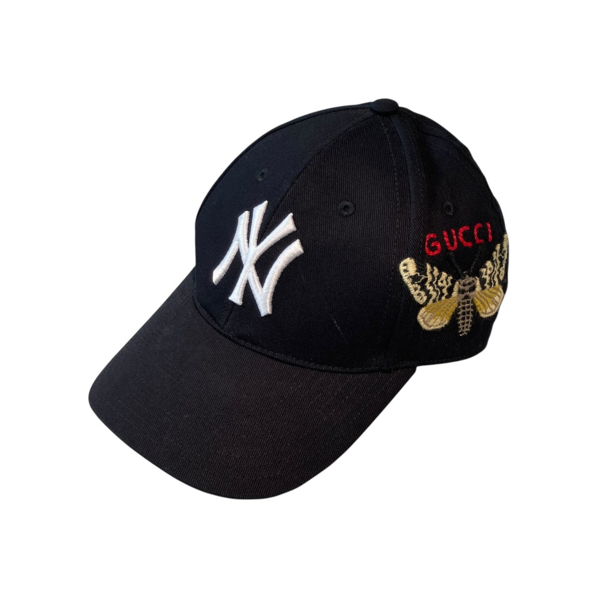 GUCCI×New Era NY Yankees Baseball Cap Butterflyキャップ538565 古着・中古-1枚目のアイテム画像