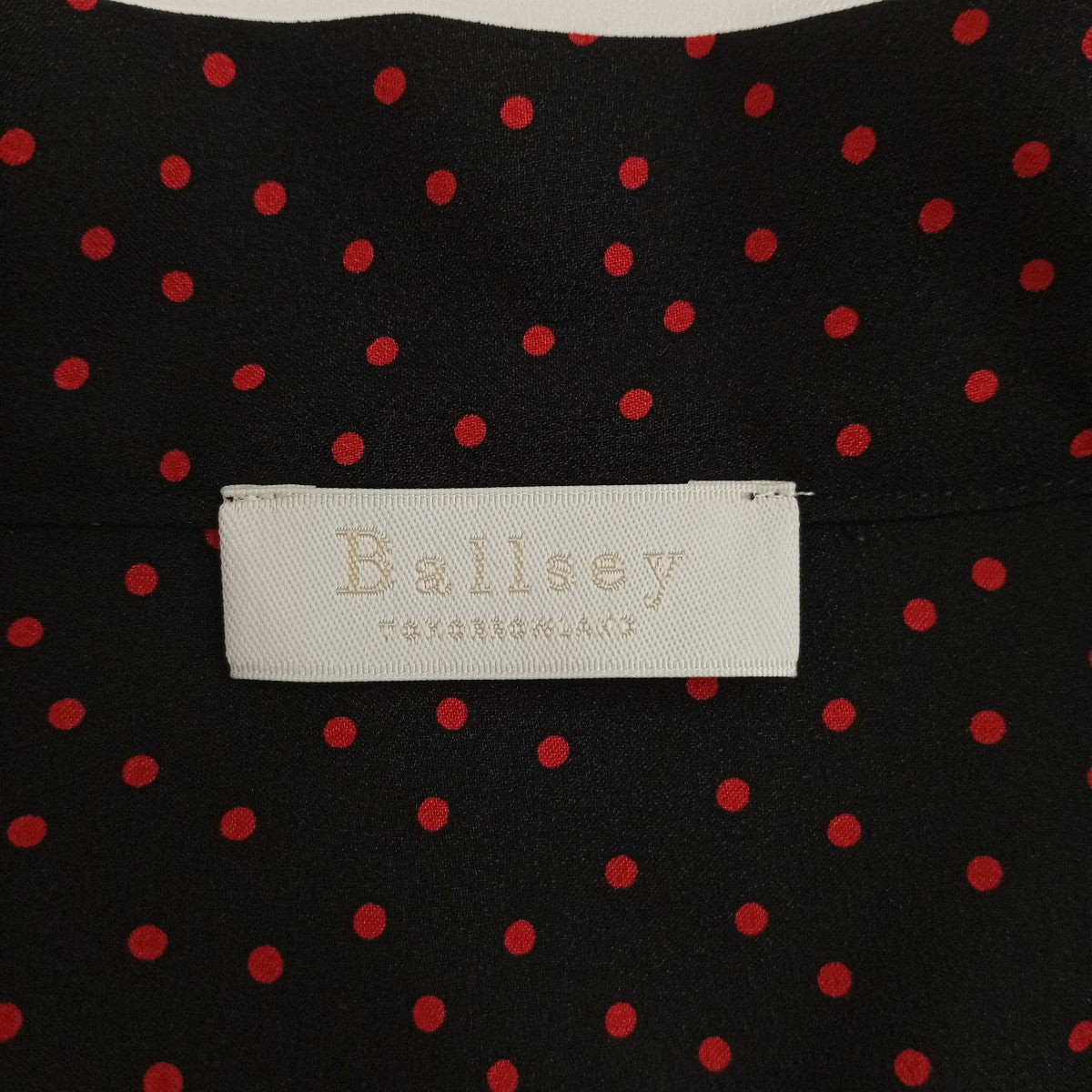BALLSEY ドット柄長袖ブラウス 古着・中古-3枚目のアイテム画像