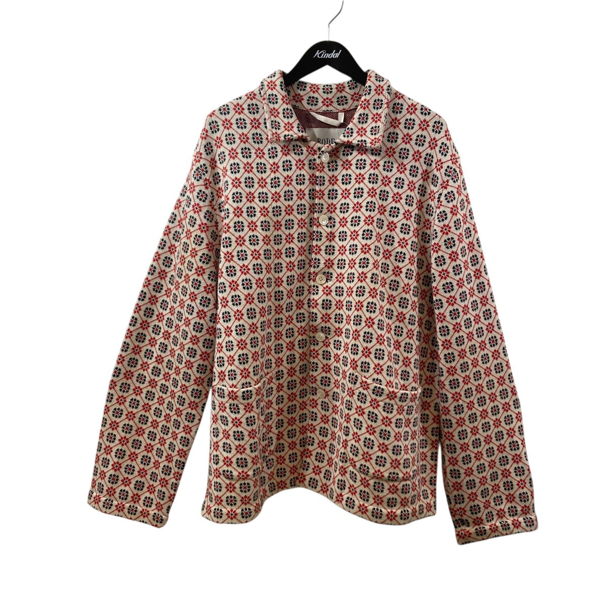 FLORAL JACQUARD LOUIE OVERSHIRTニットジャケット96-02-22-02012
