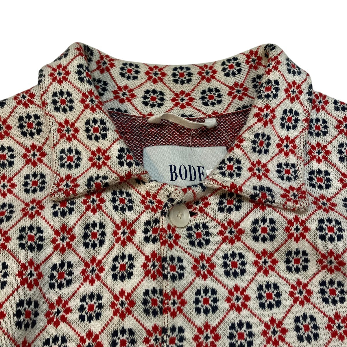 FLORAL JACQUARD LOUIE OVERSHIRTニットジャケット96-02-22-02012