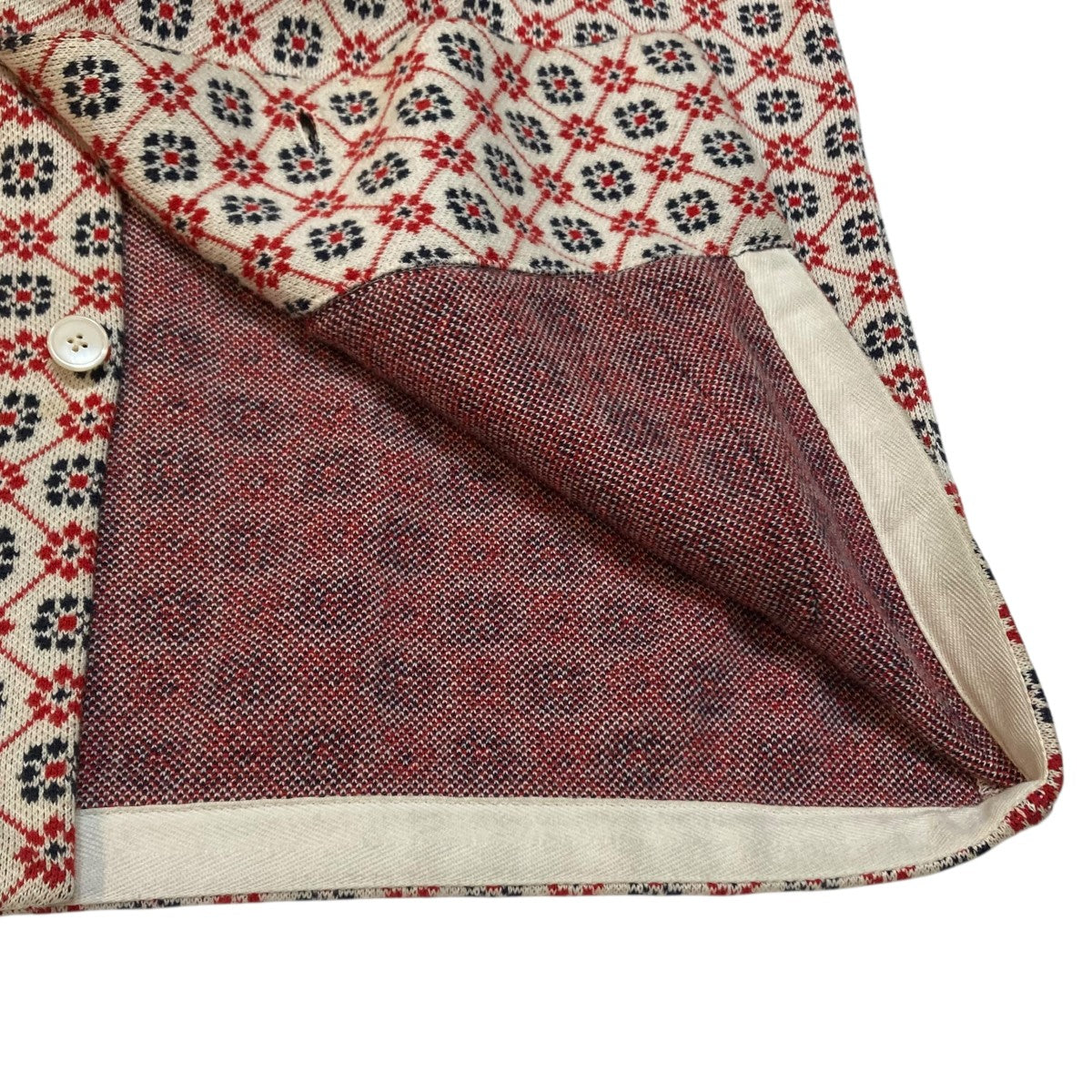 FLORAL JACQUARD LOUIE OVERSHIRTニットジャケット96-02-22-02012