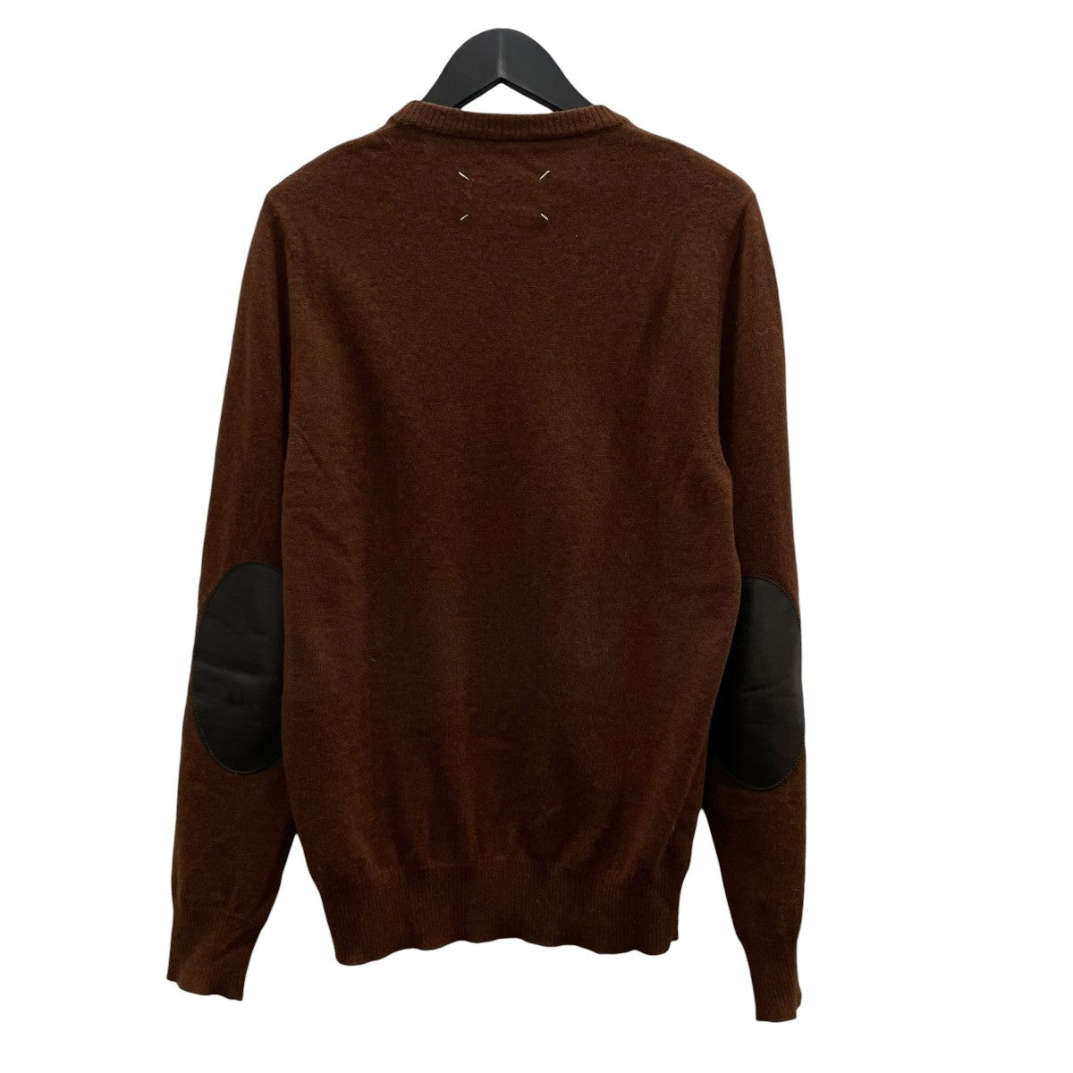 レザーエルボーパッチクルーネックニットS30HA0804