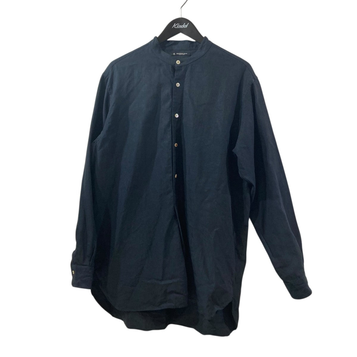 MAATEE＆SONS LINEN PULL OVER SHIRTS長袖シャツMT3103-0605A 古着・中古-1枚目のアイテム画像