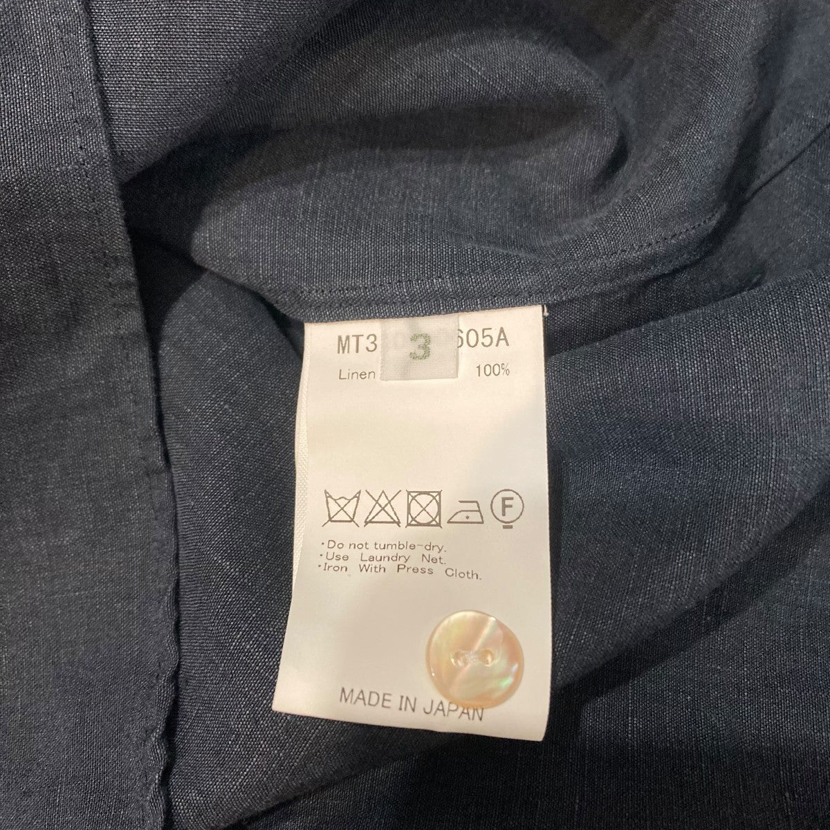 MAATEE＆SONS LINEN PULL OVER SHIRTS長袖シャツMT3103-0605A 古着・中古-7枚目のアイテム画像
