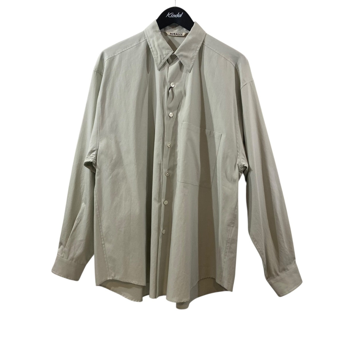 AURALEE WASHED FINX TWILL BIG SHIRT長袖シャツA22AS02TN 古着・中古-1枚目のアイテム画像