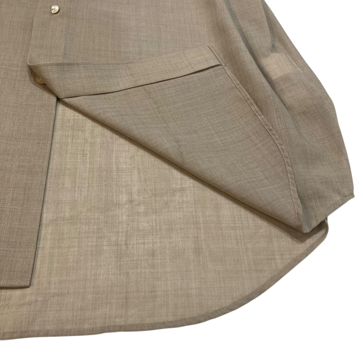 AURALEE SHEER WOOL SILK SHIRTS長袖シャツA22SS01WS 古着・中古-5枚目のアイテム画像