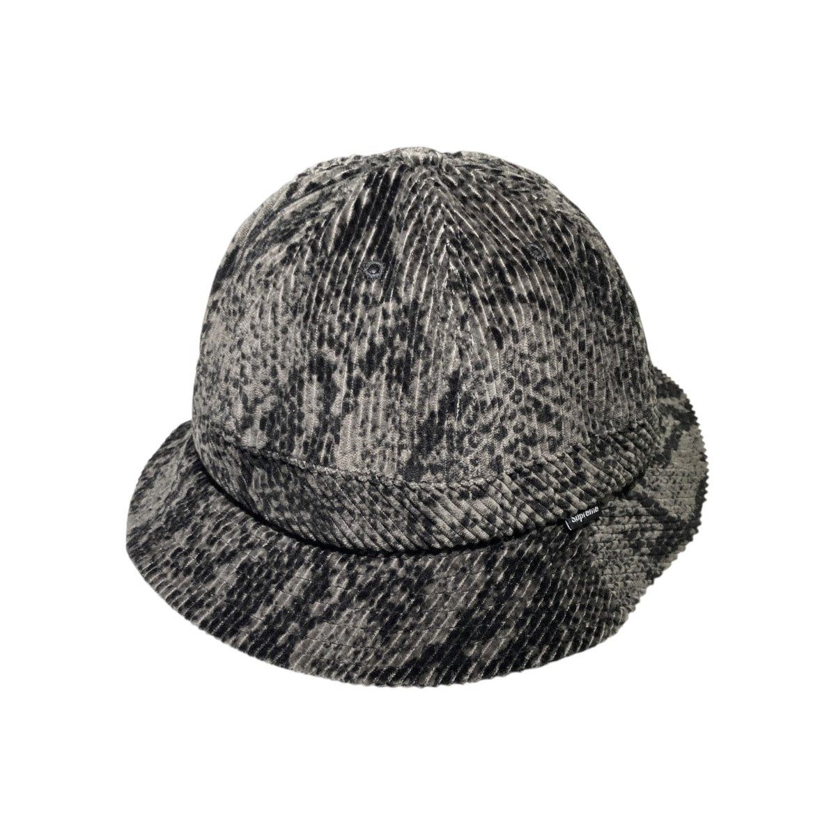 Snakeskin Corduroy Bell Hatハット