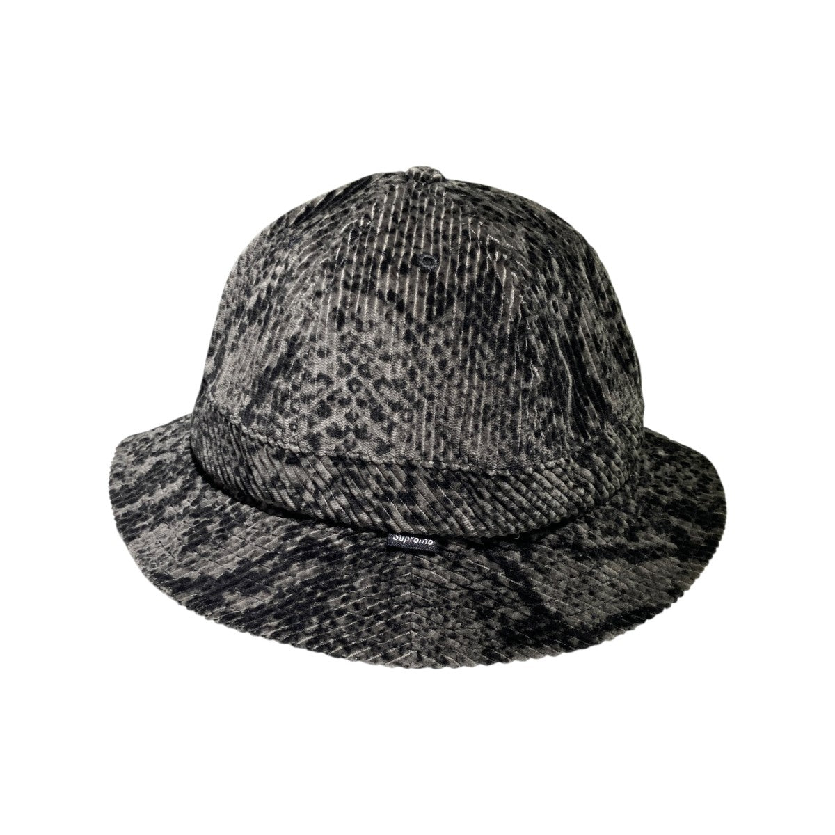 Snakeskin Corduroy Bell Hatハット