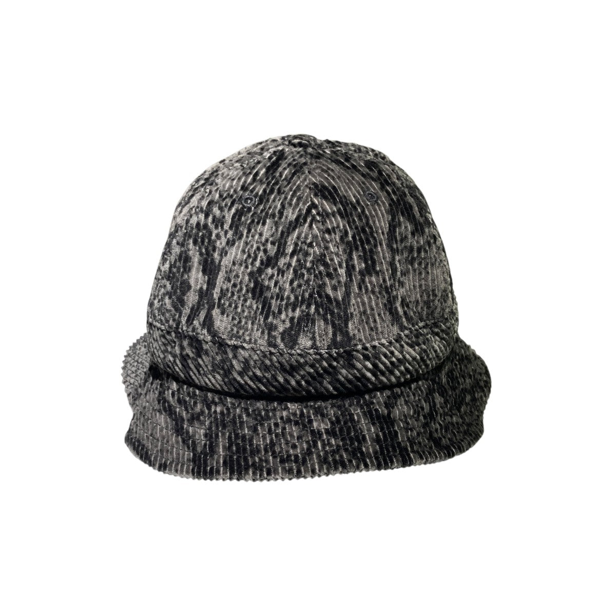 Snakeskin Corduroy Bell Hatハット