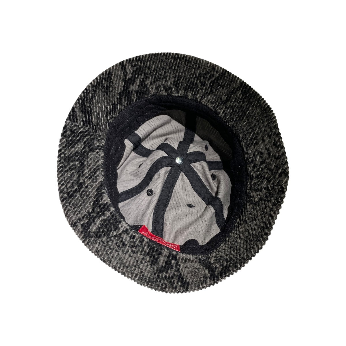 Snakeskin Corduroy Bell Hatハット