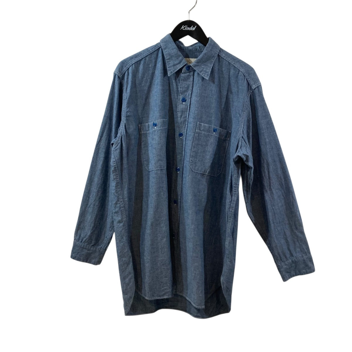 HERILL U．S．N CHAMBRAY SHIRT長袖シャツ25-050-HL-8000-30 古着・中古-1枚目のアイテム画像