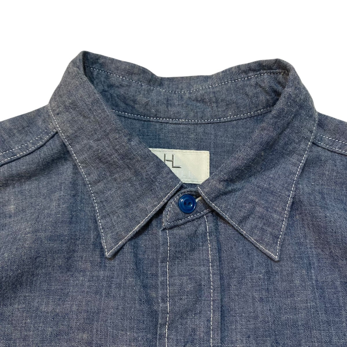 HERILL U．S．N CHAMBRAY SHIRT長袖シャツ25-050-HL-8000-30 古着・中古-3枚目のアイテム画像